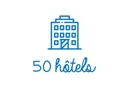 50 hôtels