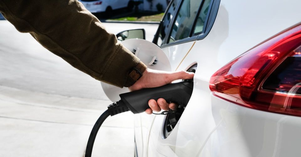 Borne de recharge à l'hôtel d'Angers