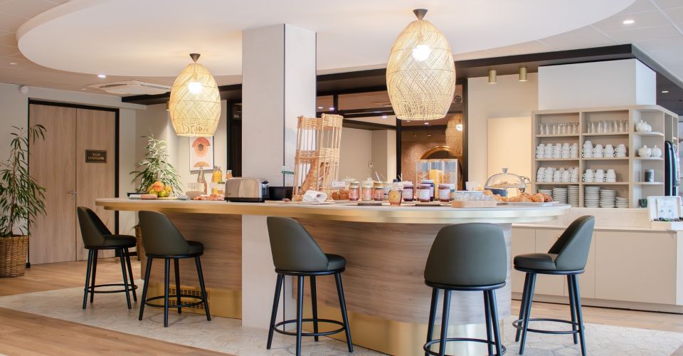 Le petit-déjeuner du brit hotel Nantes la Beaujoire.