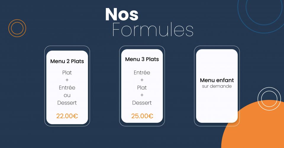 Les formules du restaurant Le Kerann à Nantes