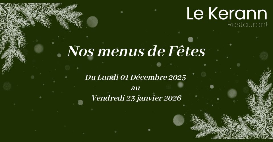 Menus de fêtes au restaurant