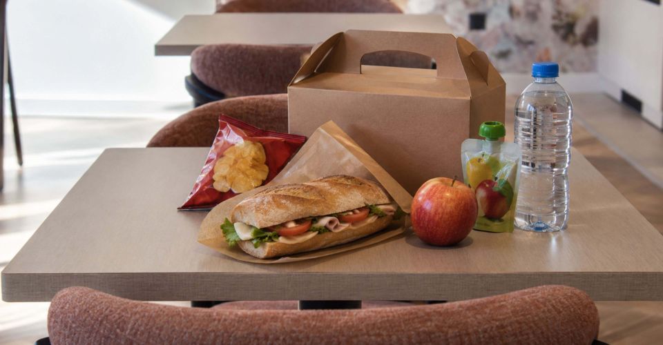 packed lunch at the Brit Hotel Cahors 