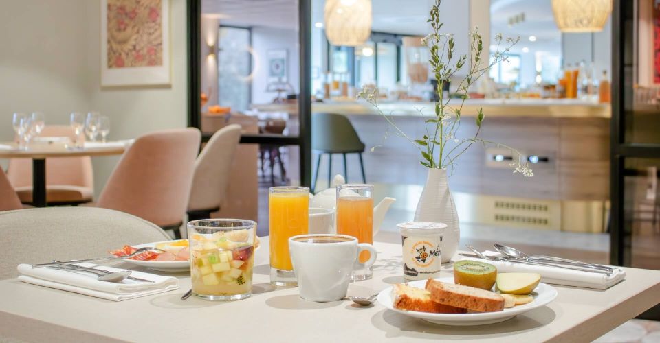 Les produits locaux du buffet petit-déjeuner du brit hotel Nantes la Beaujoire