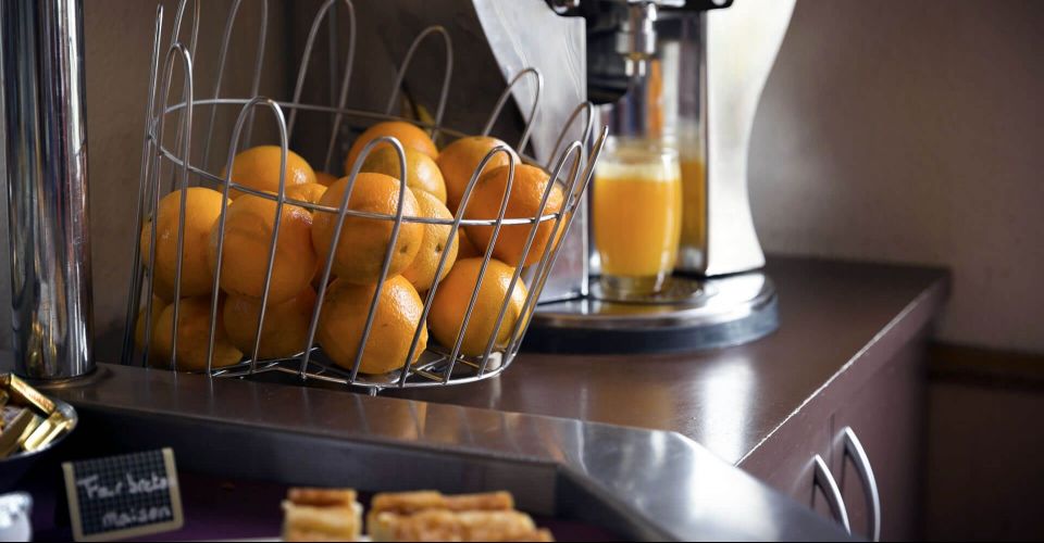 Le petit-déjeuner de l'hôtel de Rennes