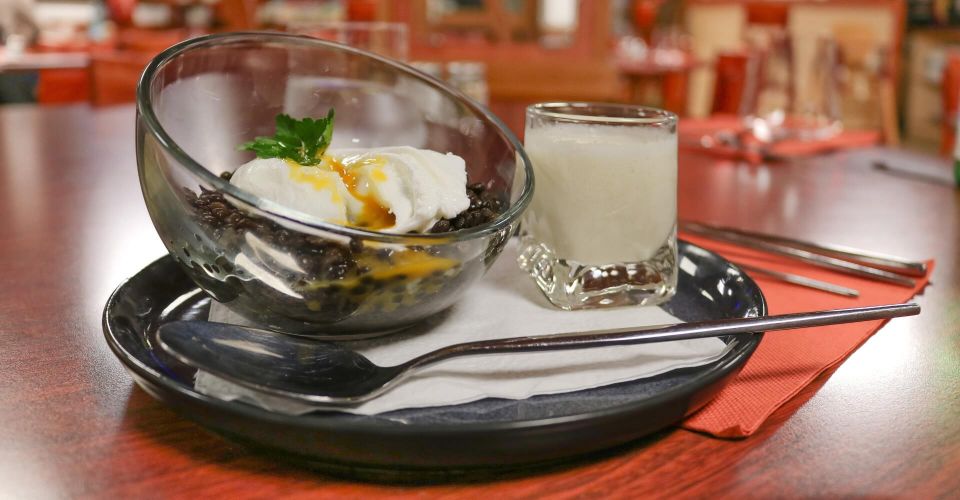 Egg lentil dish from the Aquitaine restaurant in Agen