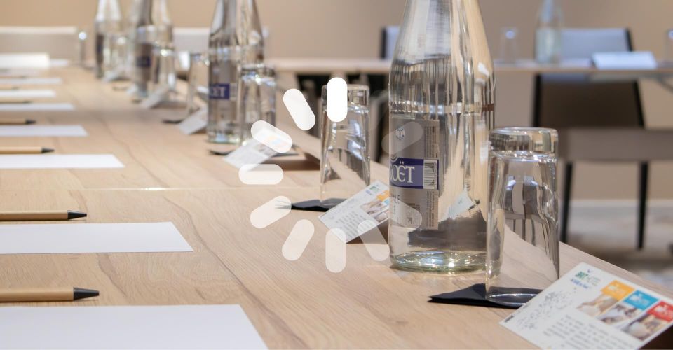 The seminar room undergoing renovation at the Brit Hotel Avignon Sud