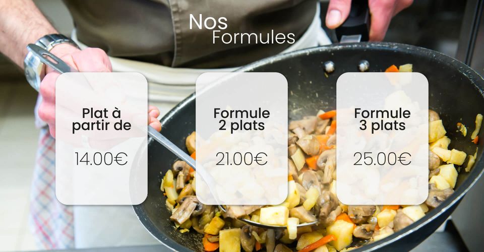 Les formules du restaurant de Brest