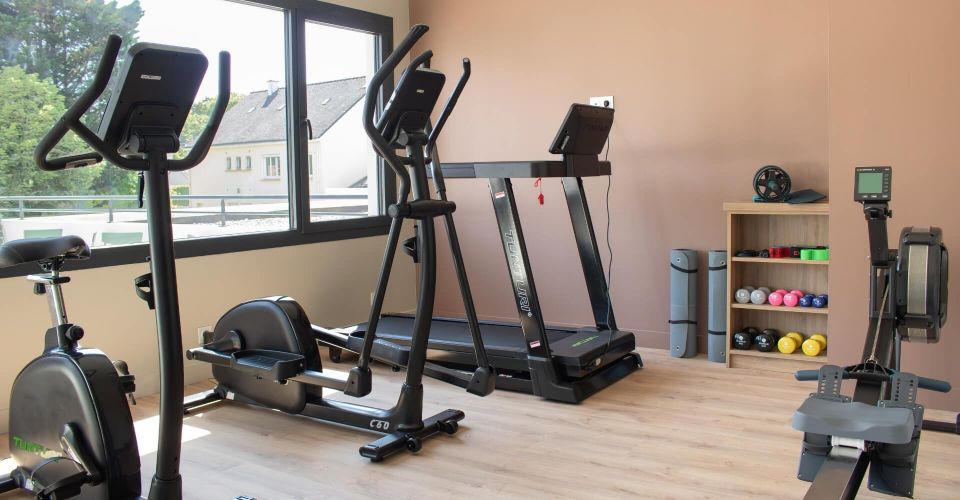 Salle de sport à l'hôtel de Nantes