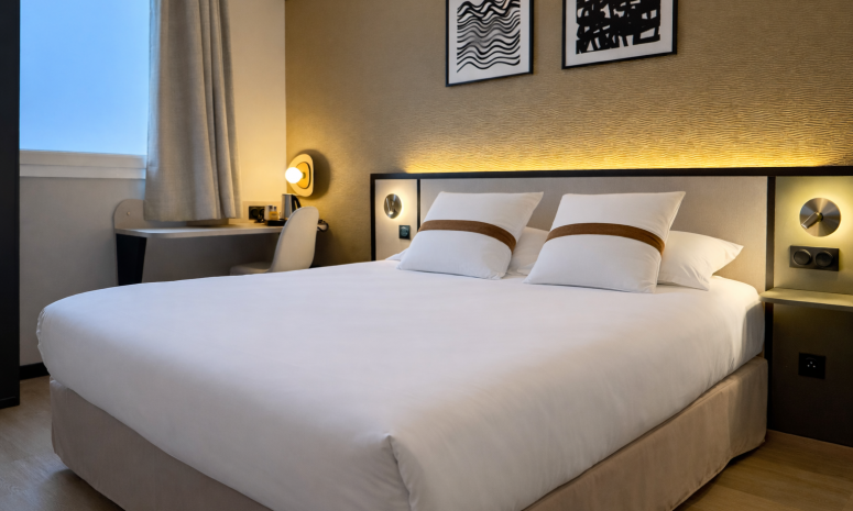 Profitez du confort de nos hôtels 2, 3 ou 4 étoiles sur l'ensemble de la France