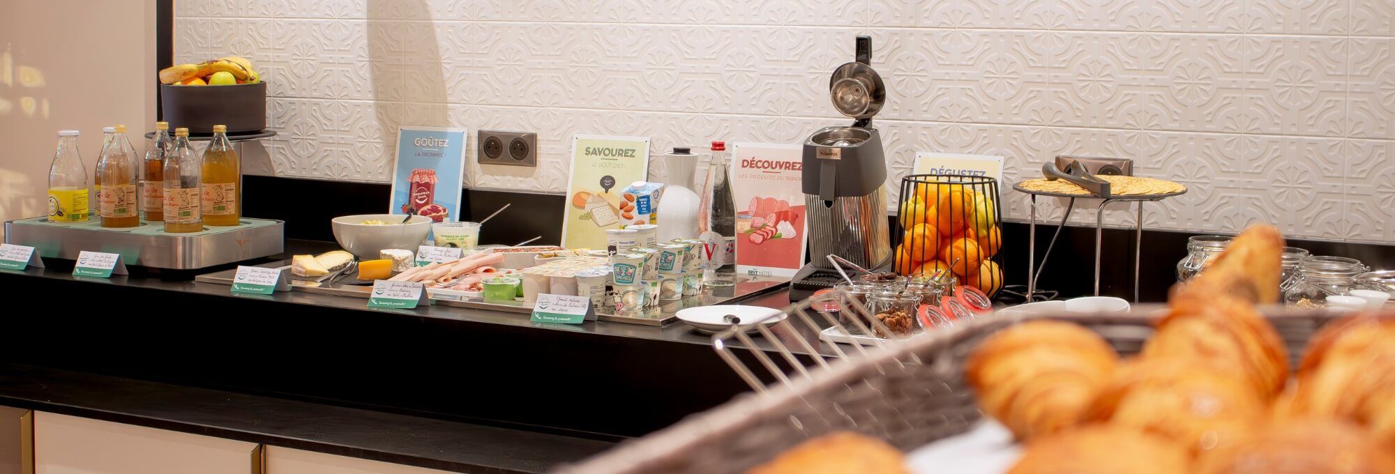 Le petit-déjeuner à l'hôtel de Limoges