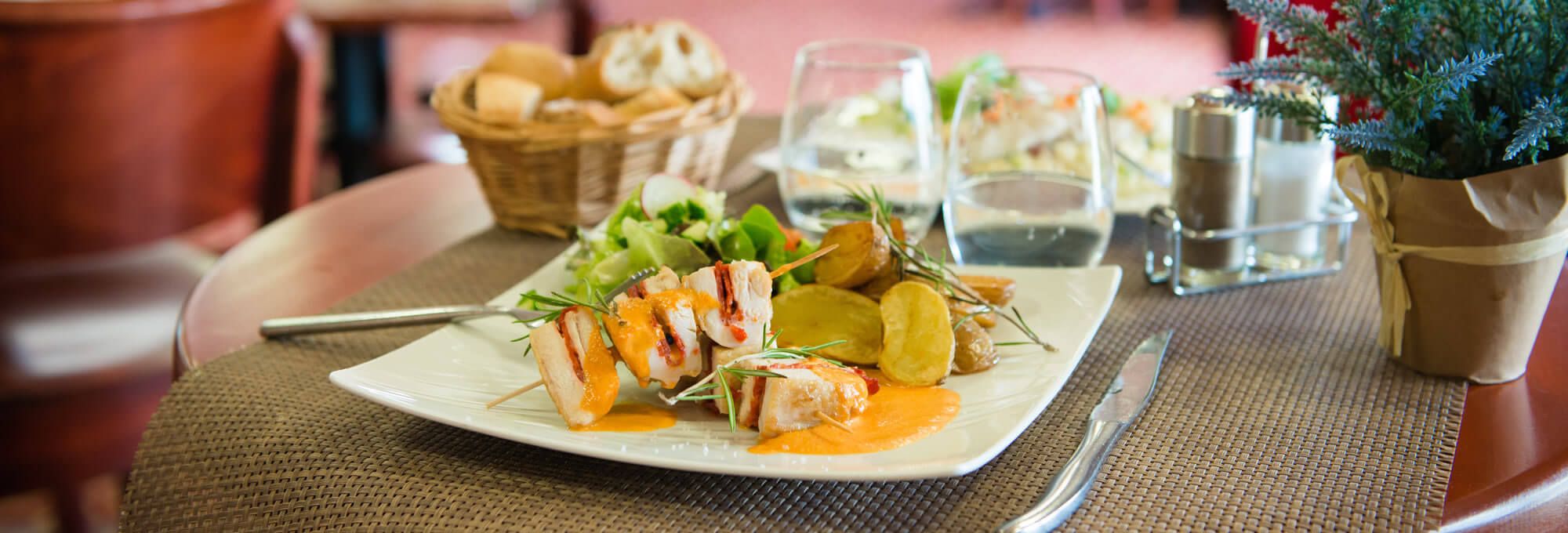 Un plat du chef au restaurant de Blois