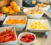 Fresh fruit for breakfast to start the day off right