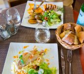 Dishes at the restaurant Le Prema in Blois