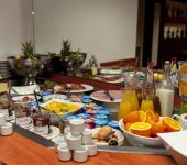 Breakfast buffet at the hotel