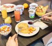 le buffet petit-déjeuner du brit hotel dieppe