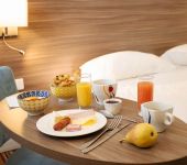 Le plateau petit-déjeuner en chambre au brit hotel dieppe