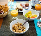 Un petit-déjeuner sans gluten à l'hôtel