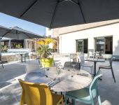  The terrace of the restaurant in Angers