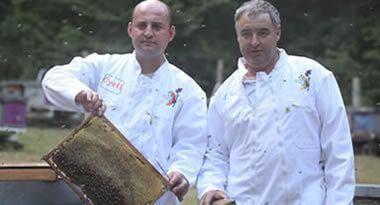 Local beekeepers who deliver their honey