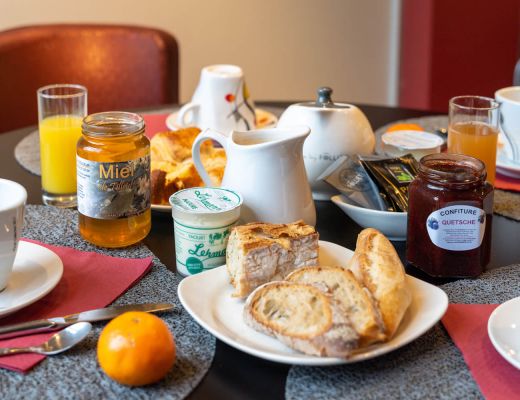 Le buffet du petit-déjeuner à Belfort