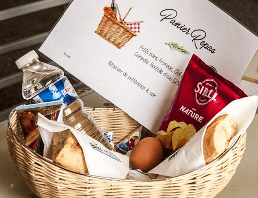 meal basket at brit hotel cahors le france 