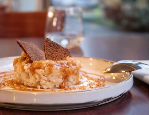 a dish from the restaurant in Bordeaux