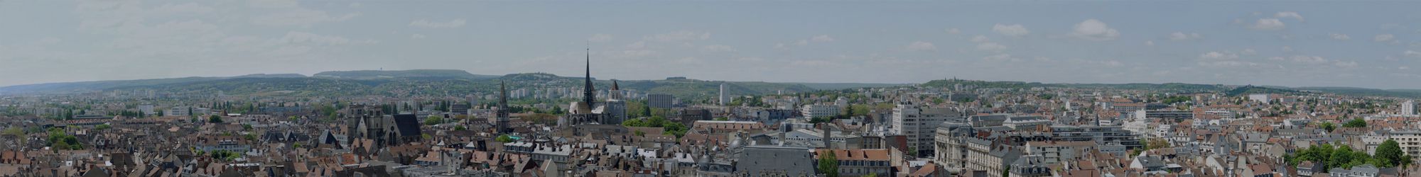 Vue panoramique de Dijon