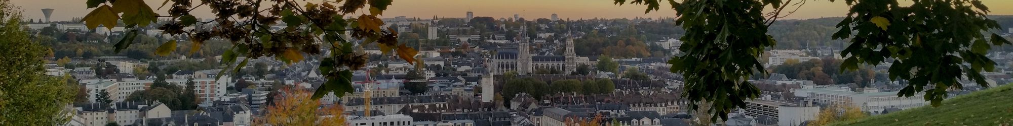 Vue panoramique d'Evreux