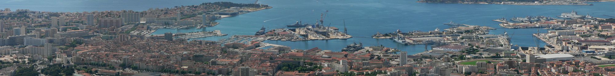 Vue panoramique de Toulon